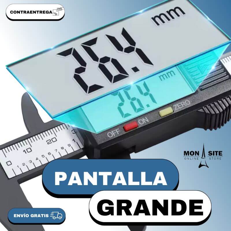 Calibrador Digital Profesional de Alta Precisión (LCD)