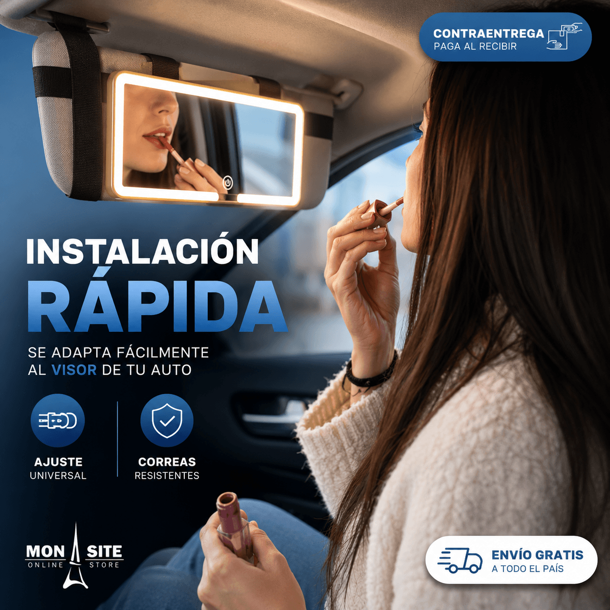 Espejo de Carro para Copiloto