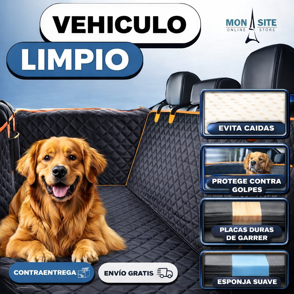 Protector de Asiento para Mascotas – Anti Suciedad Impermeable