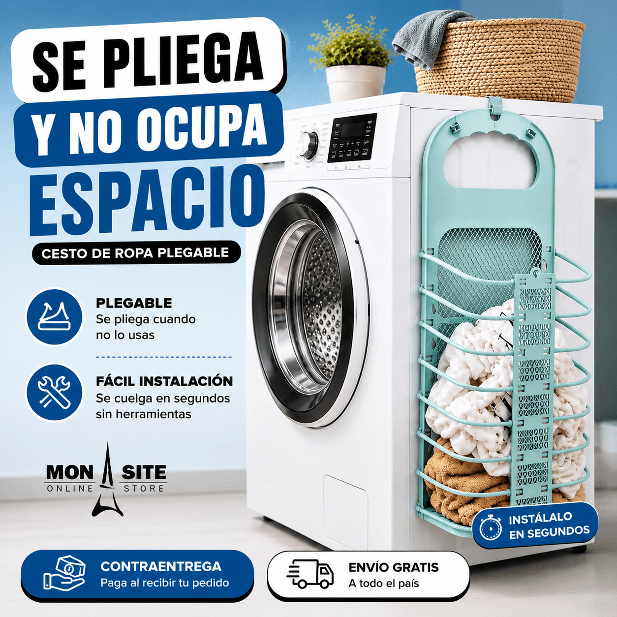 Cesta Plegable Multiusos