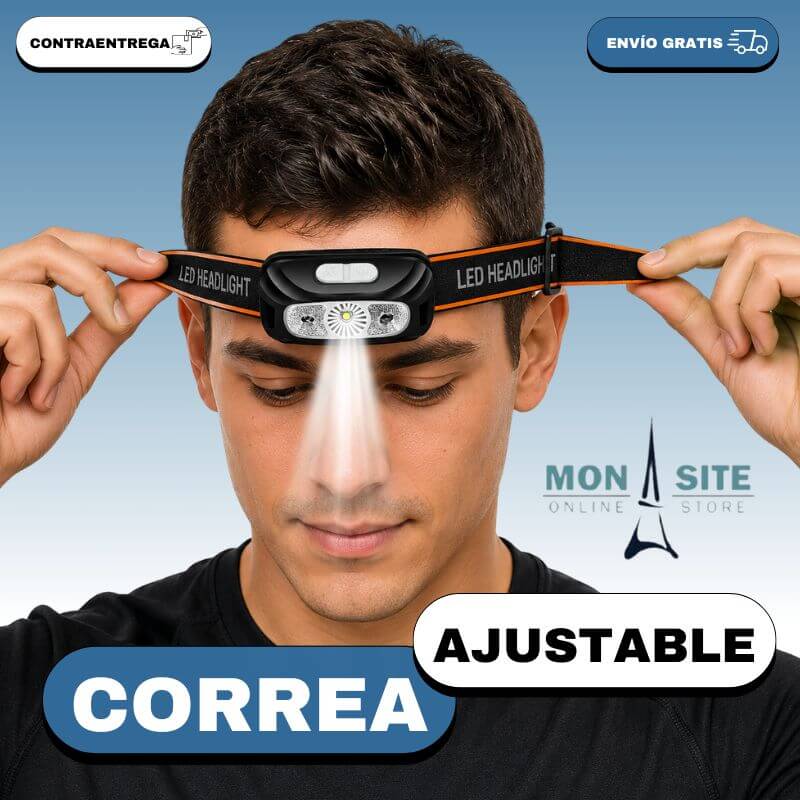 Linterna Led Frontal para Exteriores