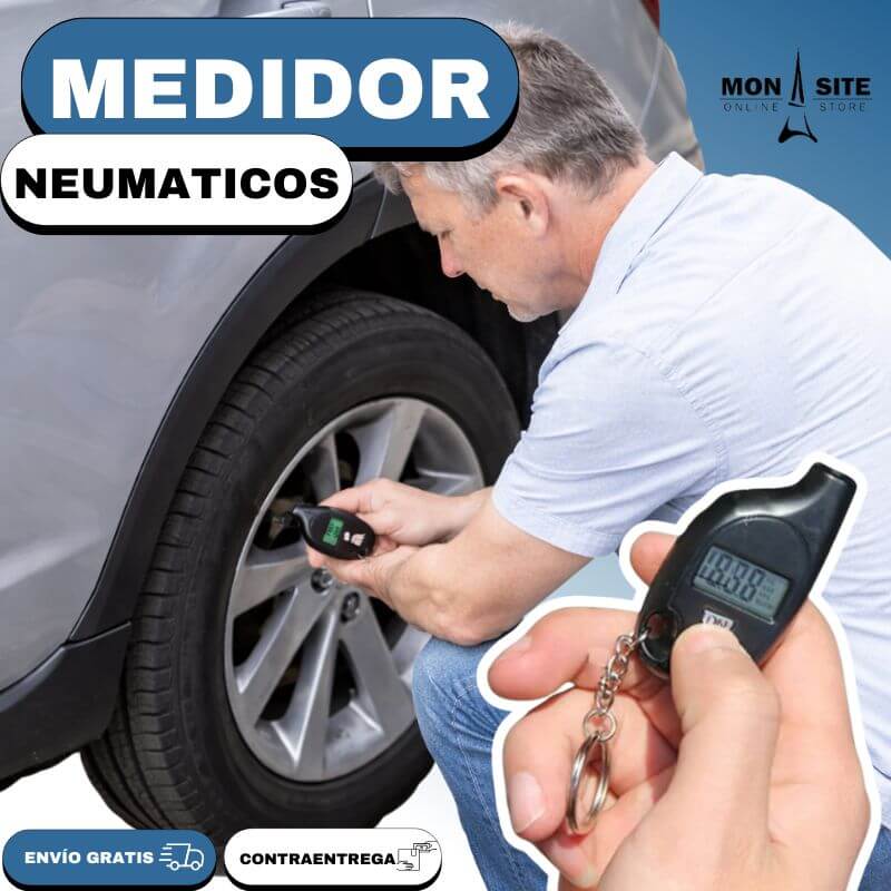 Medidor Digital Presión Neumáticos