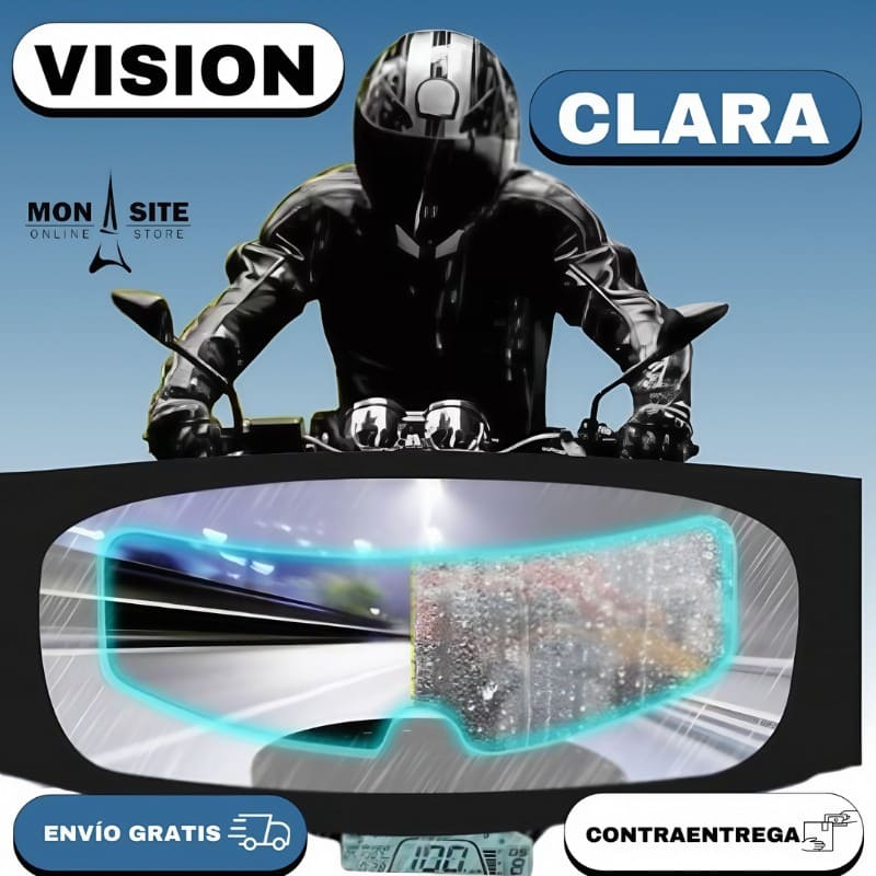 Visor Anti Lluvia Casco