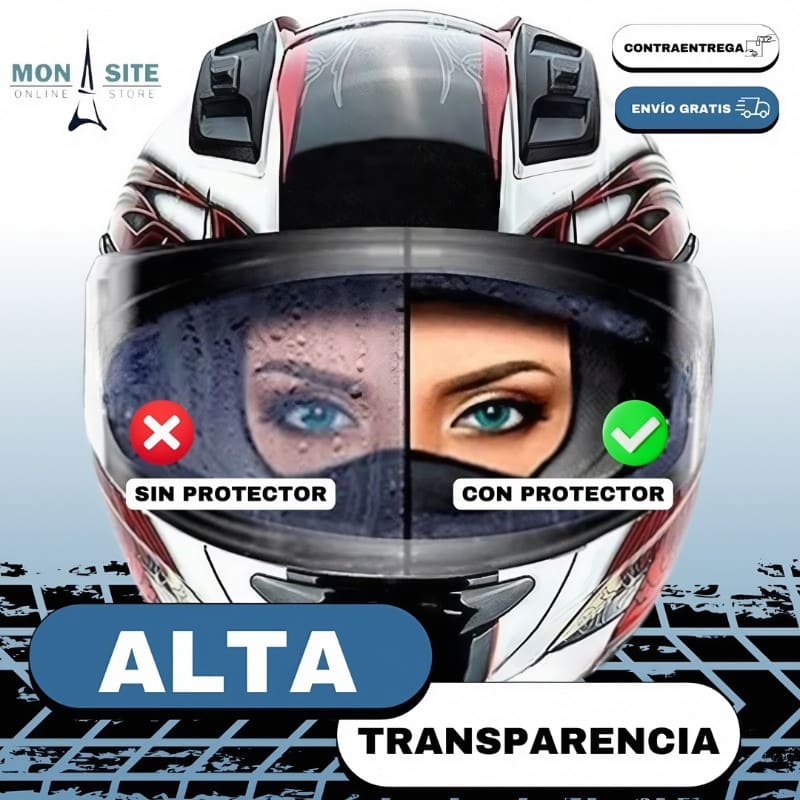Visor Anti Lluvia Casco