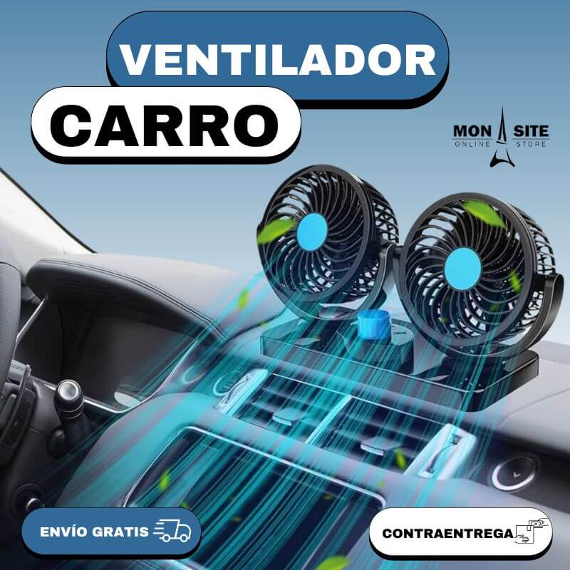 Ventilador Doble para Carro