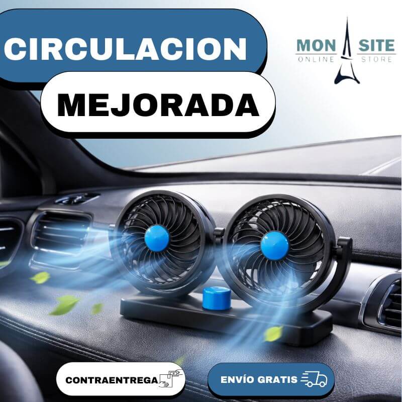 Ventilador Doble para Carro