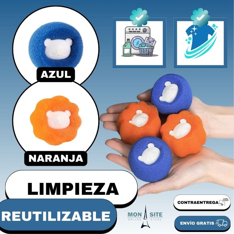 Bolas lavadora Antipelos