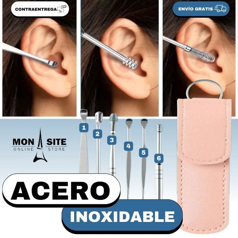 Kit Limpia Oídos en Cuero