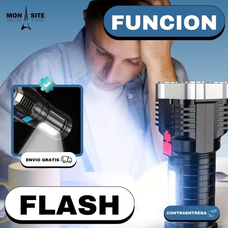 Linterna Luz LED 4 Núcleos