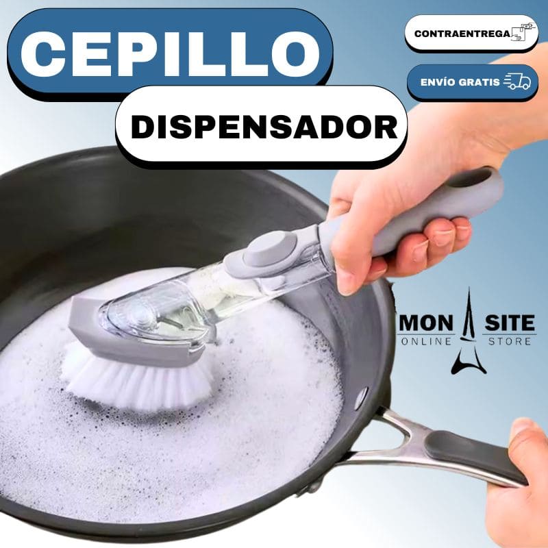 Cepillo con Dispensador de Jabón