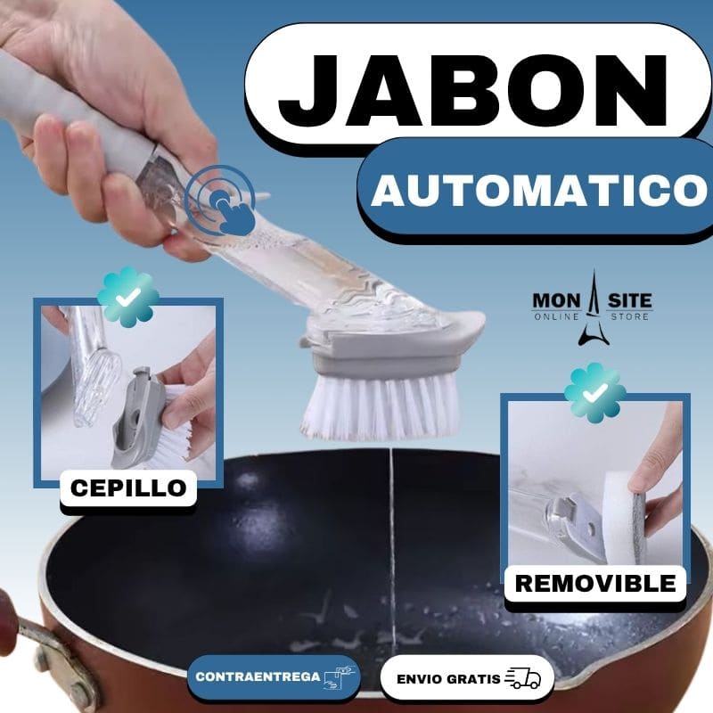 Cepillo con Dispensador de Jabón