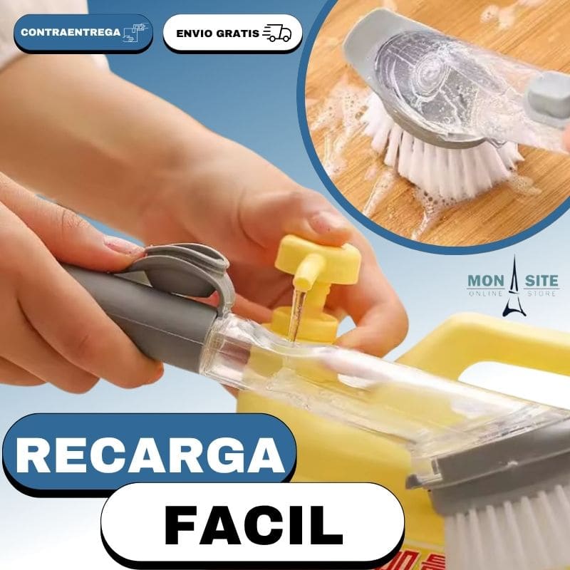 Cepillo con Dispensador de Jabón