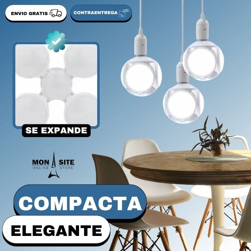 Bombilla Redonda Plegable