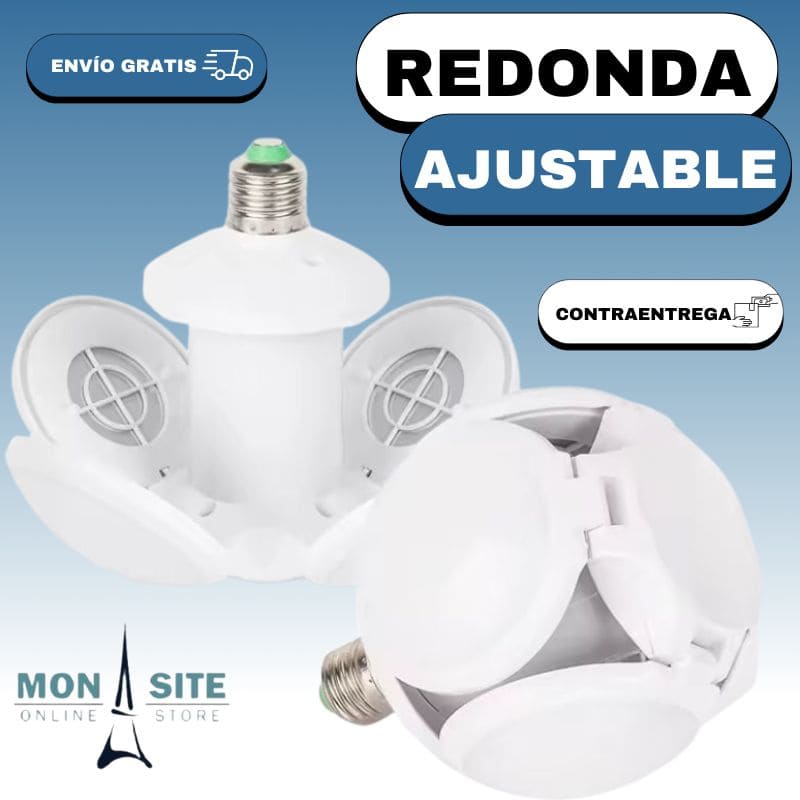 Bombilla Redonda Plegable