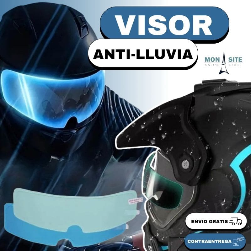 Visor Anti Lluvia Casco