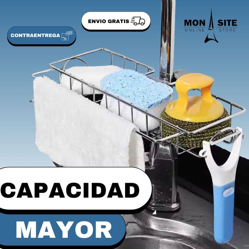 Organizador Lavatrastes soporte para grifo