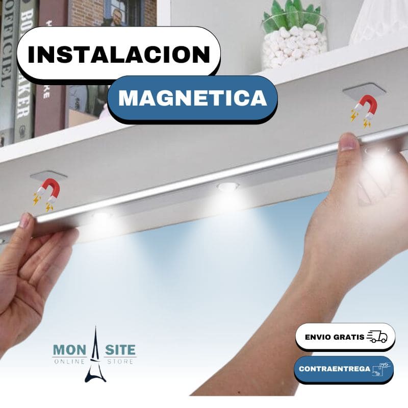 Barra Luz LED con Sensor de Movimiento (60CM)