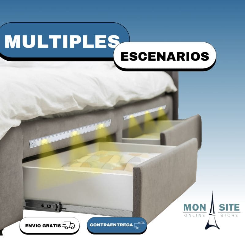 Barra Luz LED con Sensor de Movimiento (30CM)