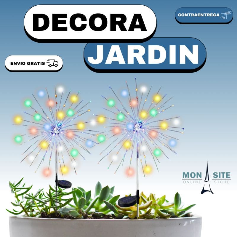 Par de Luces Solares Jardín