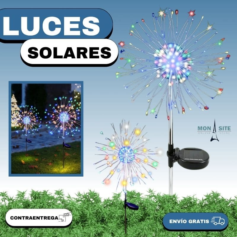Par de Luces Solares Jardín