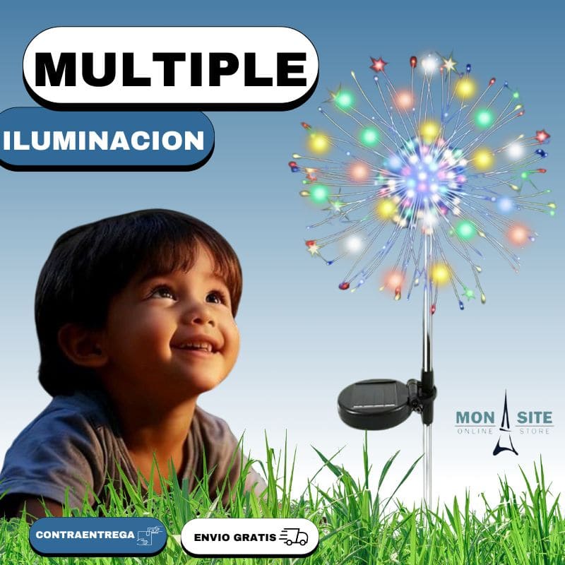 Par de Luces Solares Jardín