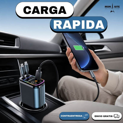 Cargador de Carro 4 en 1
