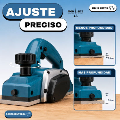 Cepillo Eléctrico Profesional para Madera – Acabados Lisos y Precisos