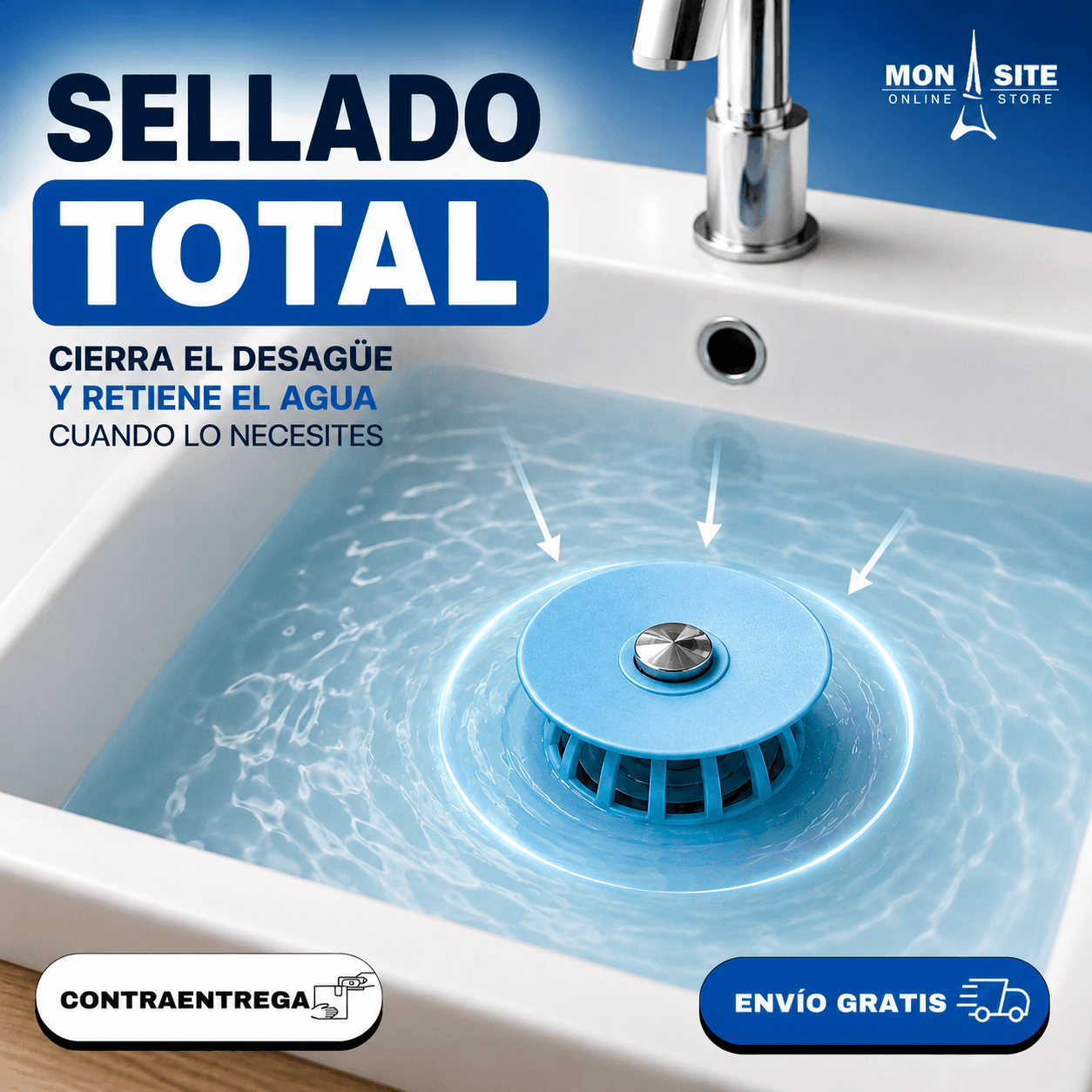 Tapón Filtro para Desagüe MEGA PACK X3