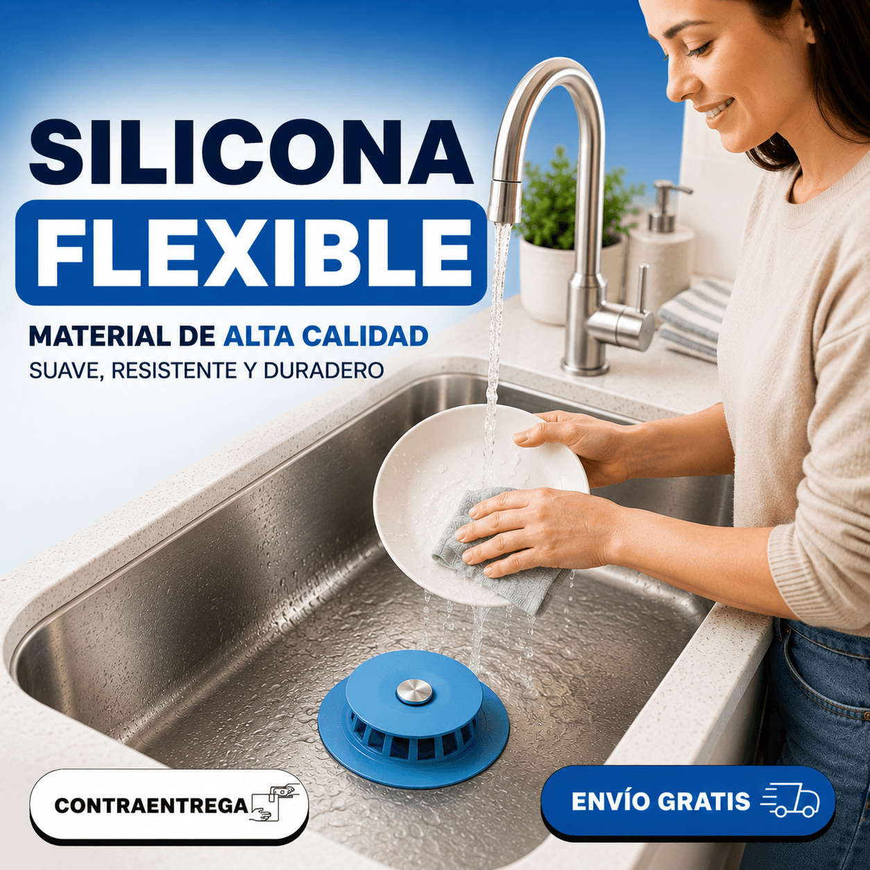 Tapón Filtro para Desagüe MEGA PACK X3