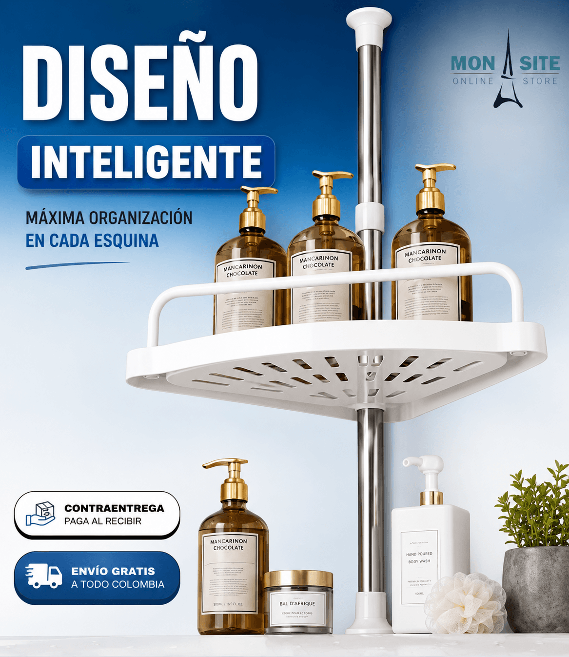 Organizador Esquinero para Baño