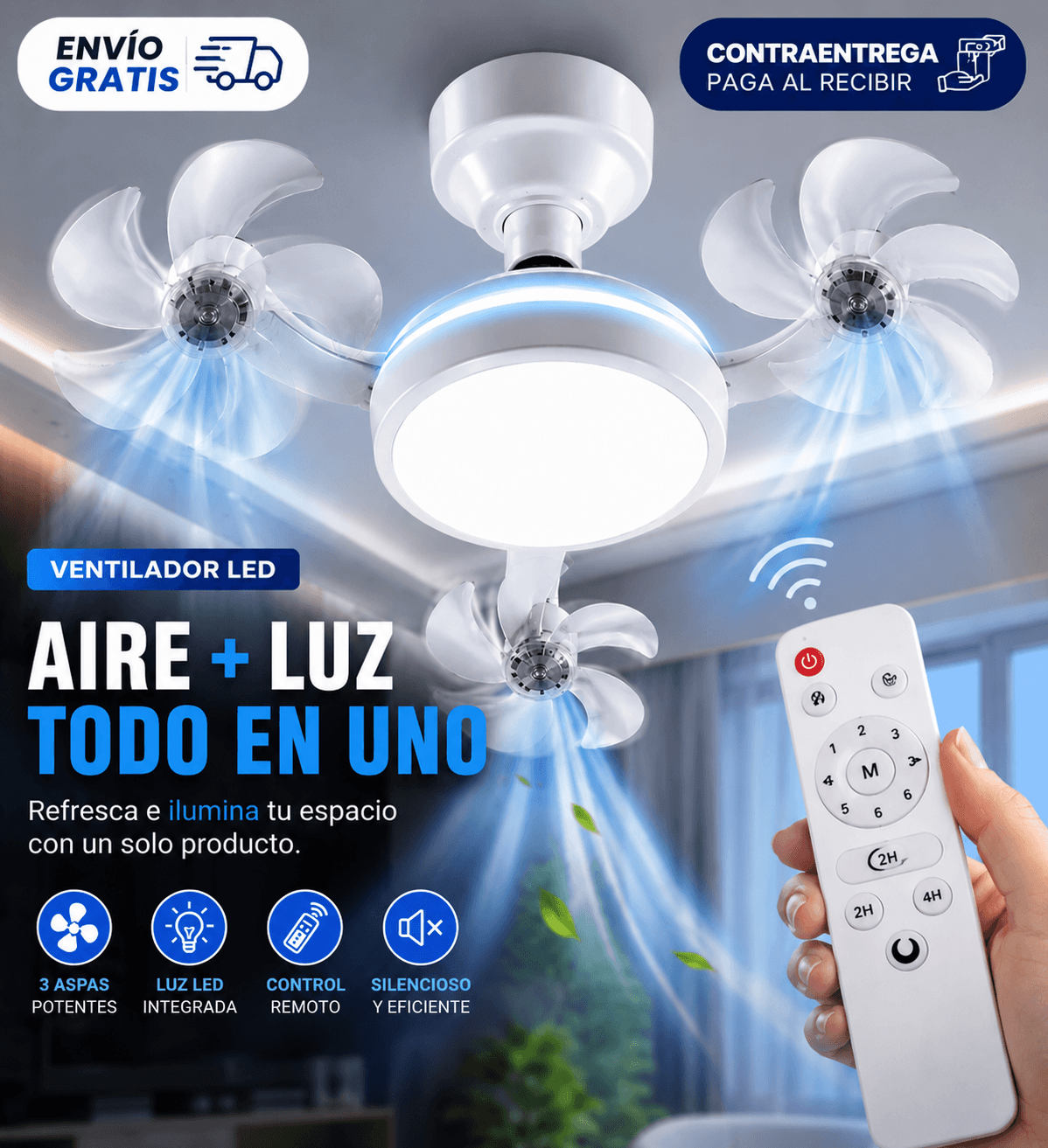 Ventilador Dron Fan Light