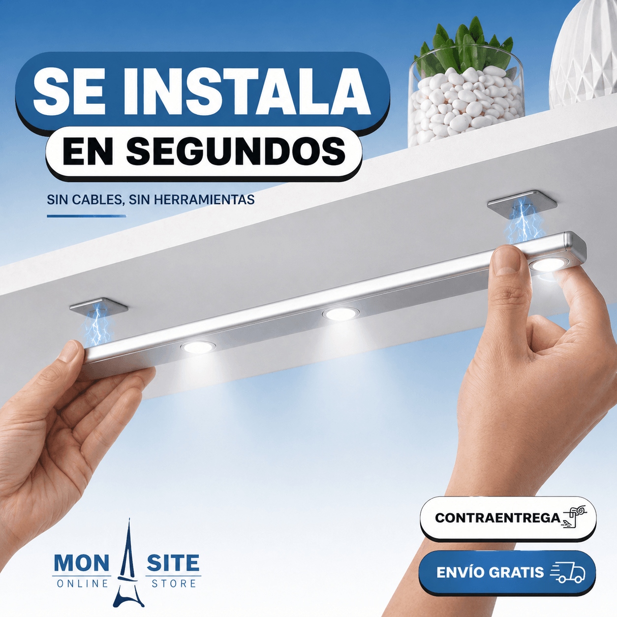 Barra Luz LED con Sensor de Movimiento