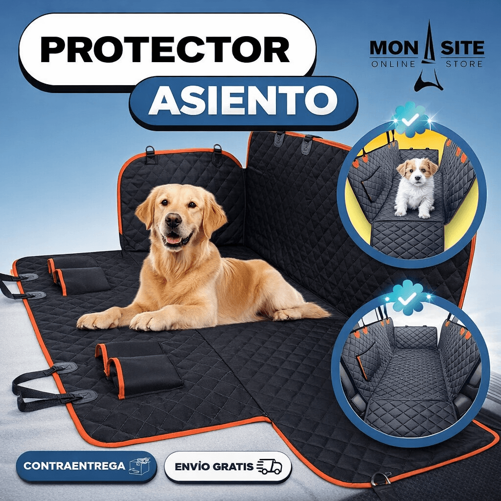 Protector de Asiento para Mascotas – Anti Suciedad Impermeable