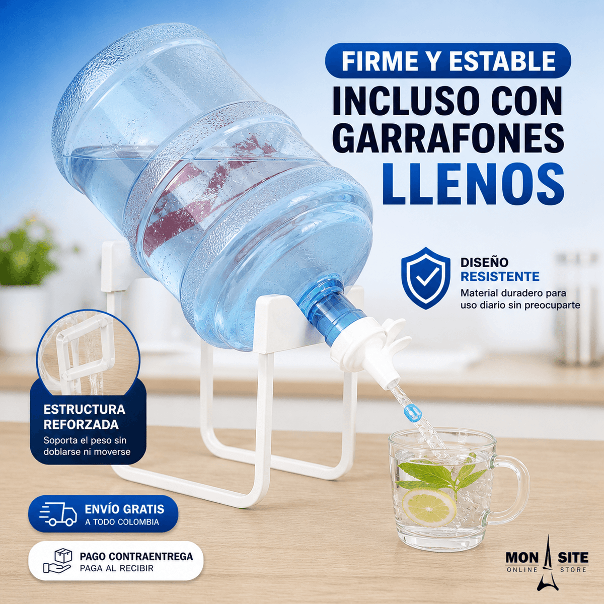 Soporte para Garrafon Tambo + Boquilla