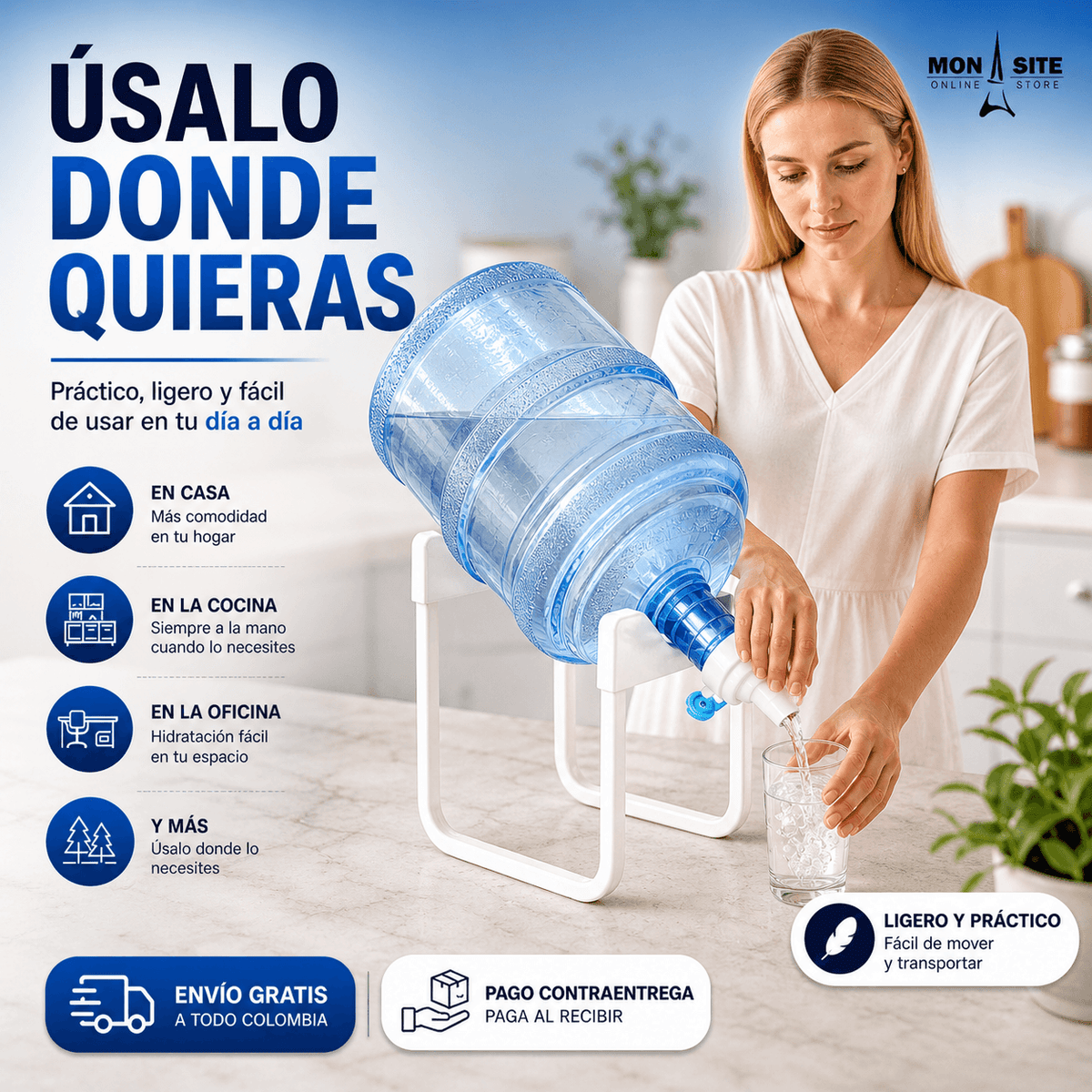 Soporte para Garrafon Tambo + Boquilla