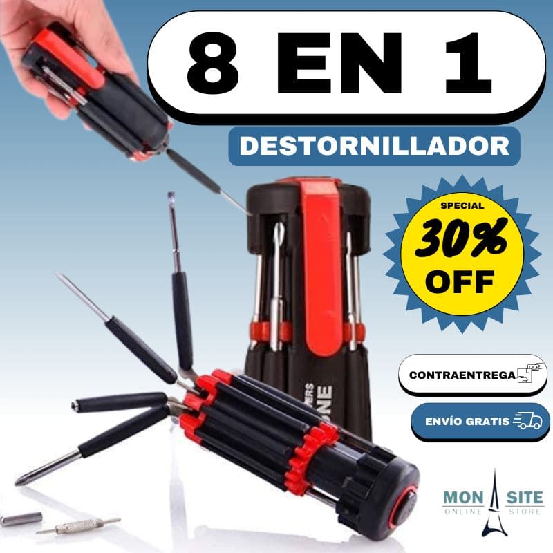 Destornillador 8 en 1