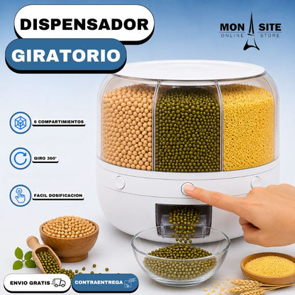 Dispensador Giratorio de Granos