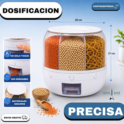 Dispensador Giratorio de Granos