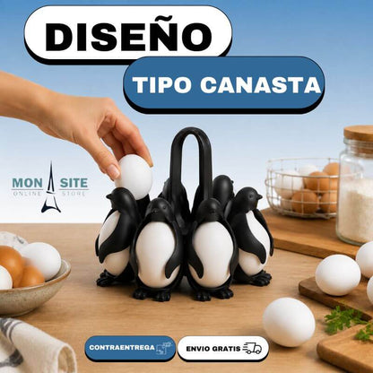 Soporte para Huevos Tipo Pingüino