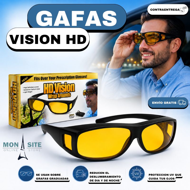 Gafas HD Anti-Rayos UV PACK X2