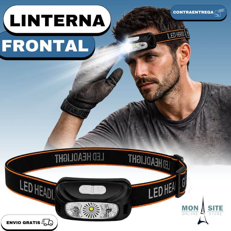 Linterna Led Frontal para Exteriores