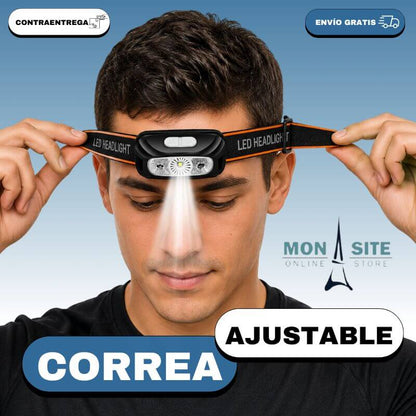 Linterna Led Frontal para Exteriores