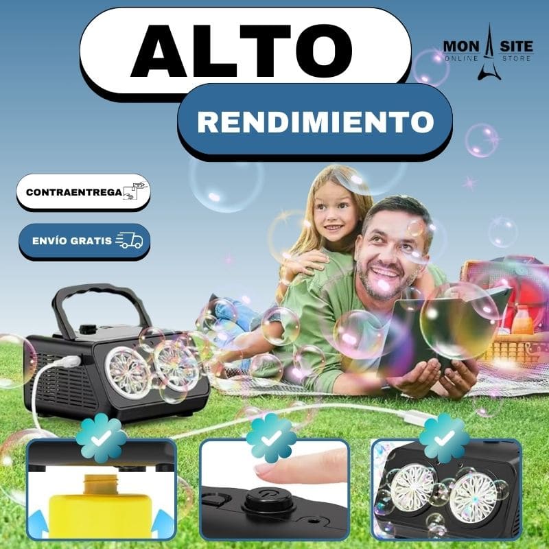 Máquina de Burbujas Portátil