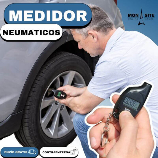 Medidor Digital Presión Neumáticos