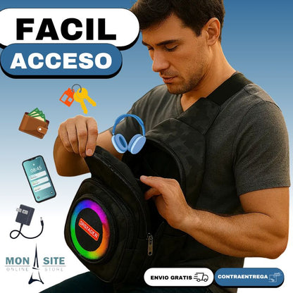 Bolso con Parlante Recargable