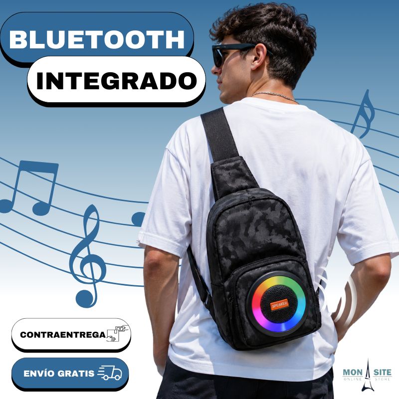 Bolso con Parlante Recargable