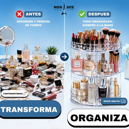 Organizador Giratorio para Cosméticos