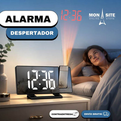 Reloj Proyector con Espejo