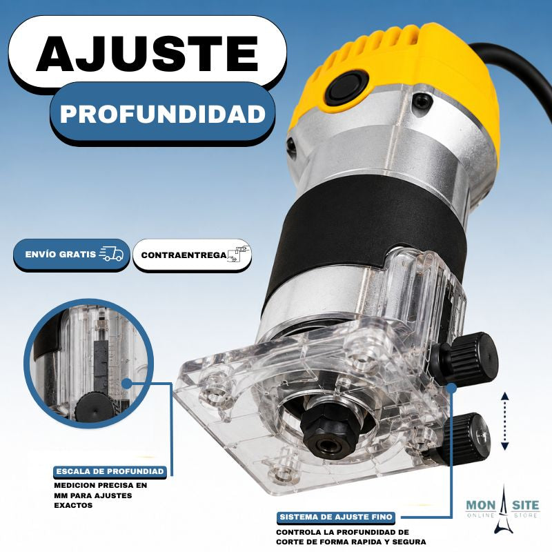 Router Eléctrico Profesional 8000W – Corte Preciso