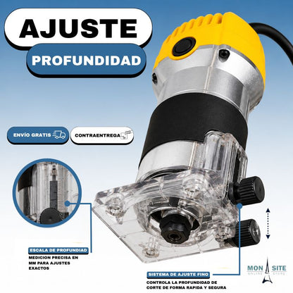 Router Eléctrico Profesional 8000W – Corte Preciso